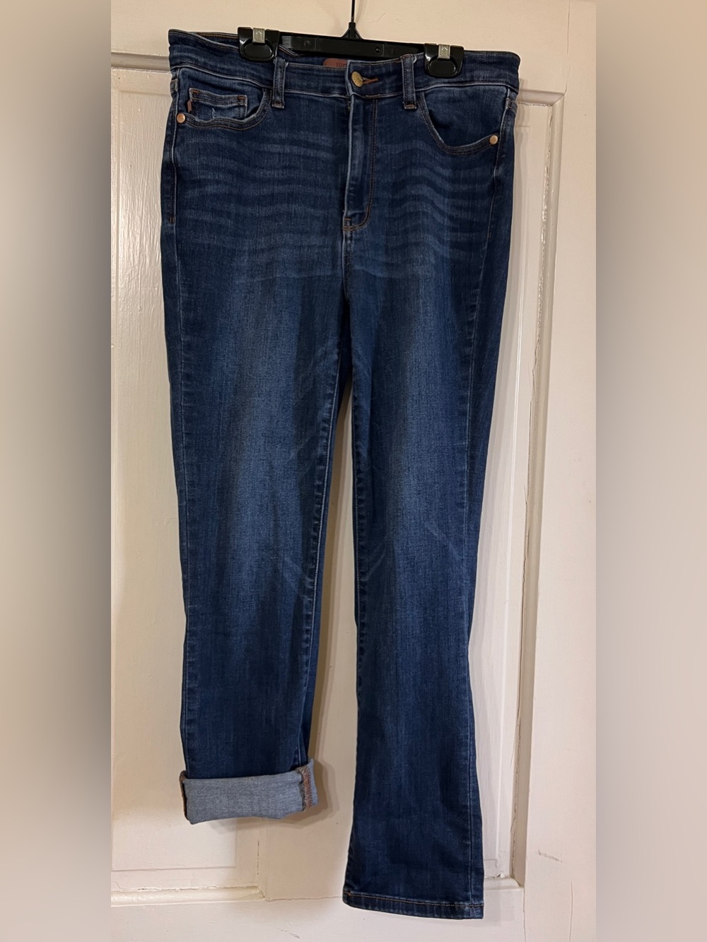 Judy Blue Dark Blue Cropped Capri Jeans - Picture 5 of 11